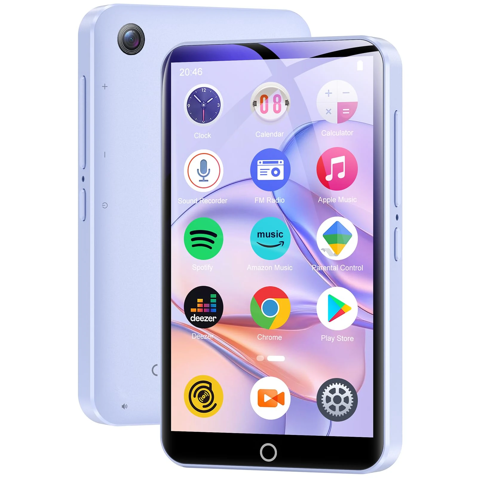 MP3 Player with Bluetooth and WiFi, 80GB MP3 & MP4 Players with Camera, Android MP3 Player with Spotify Amazon Music Deezer Audible, 4.02 Inch Touch Screen HiFi Music Player for Kids with Speaker