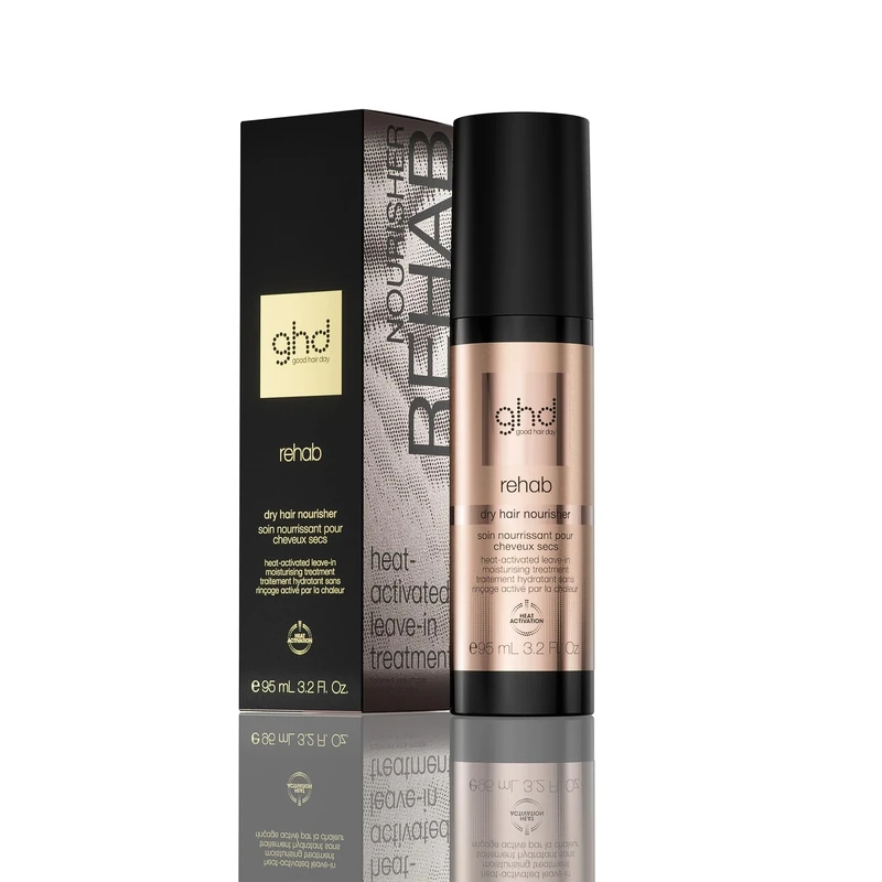 ghd Rehab Dry Hair Nourisher, Heat-Activated Leave-In Moisturising Treatment 95ml