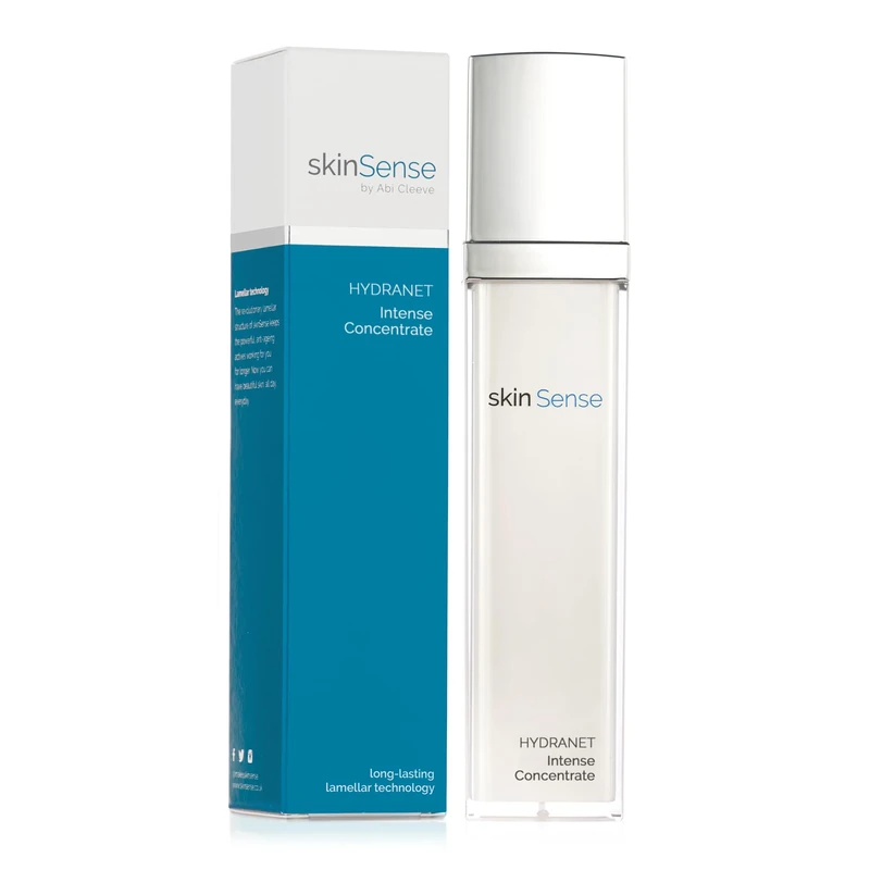SkinSense Hydranet Intense Concentrate 50ml, Deeply Hydrating Serum with Hyaluronic Acid, Jojoba Oil and Sweet Almond Oil, Face Moisturiser for dry skin