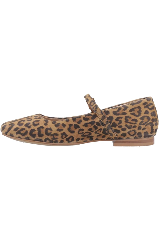Hush Puppies Female Pasha Suede Ballerina, Tan, 3