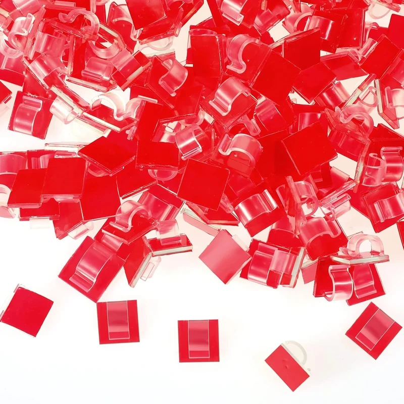 70Pcs Self Adhesive Cable Clips,Small Clear Outdoor Sticky Cable Wall Holder Clips Hooks,Ceiling Hanging For Under Desk Car Outdoors Fairy Light String Lights Window Decorations Organizer Wire Holders