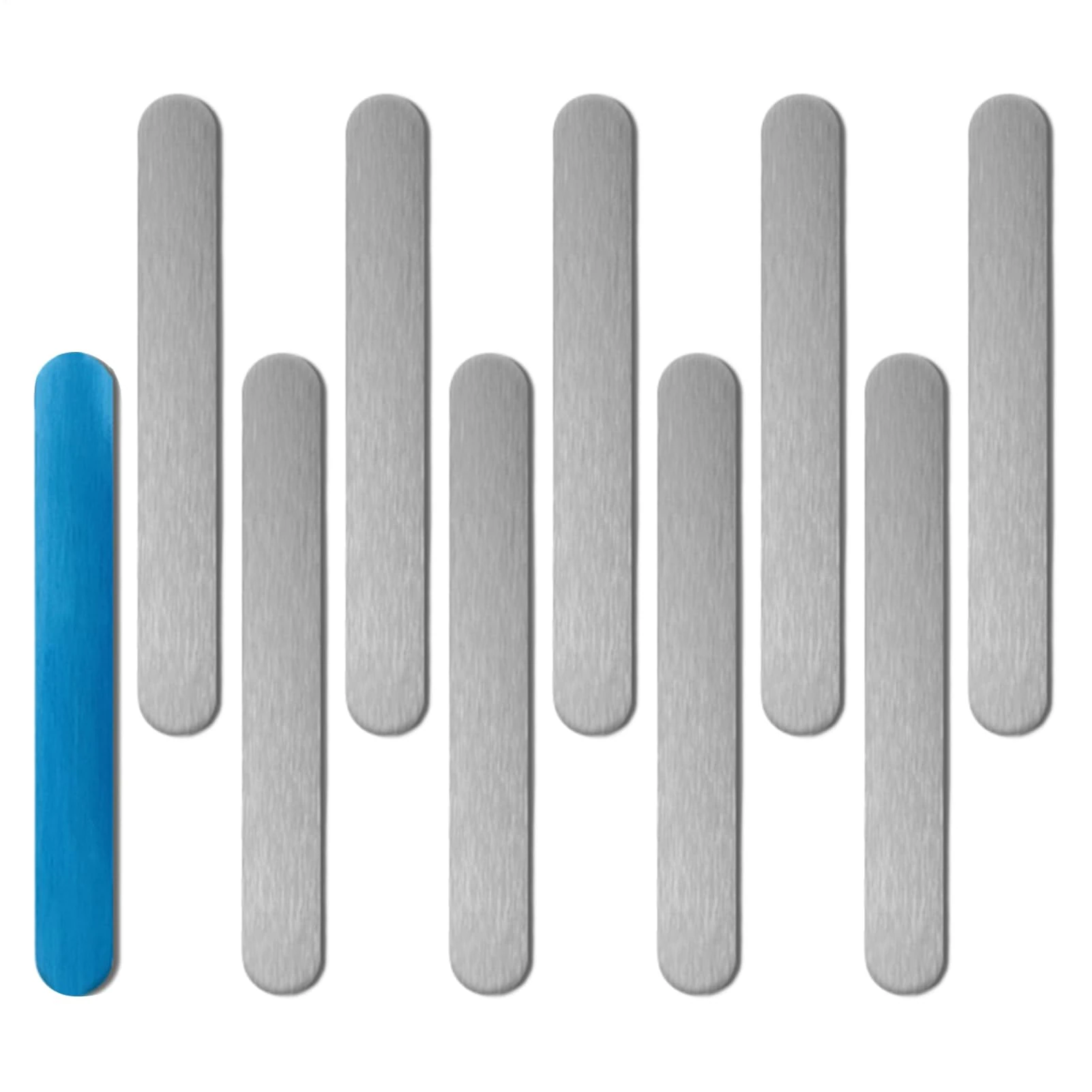 Metal Plates for Magnetic Mount, Phone Case Steel Plates, Self-Adhesive Metal Strips for Phone Case Vehicle Craft Room Fridge Science Lab Workshop Retail Display