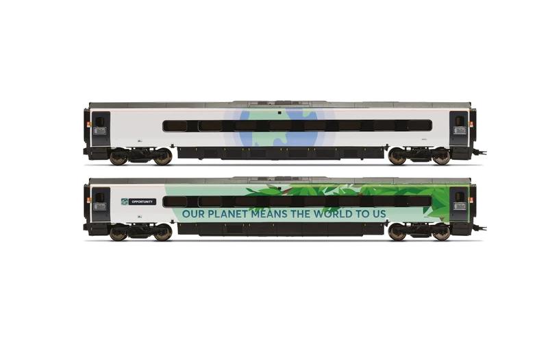 Hornby R40482 Avanti West Coast Class 390 Climate change livery Coach pack 2 68921 + 68821