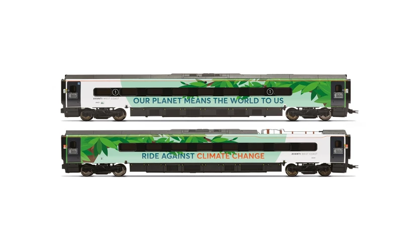 Hornby R40451 Avanti West Coast Class 390 Climate change livery Coach pack 1 69421 + 65321