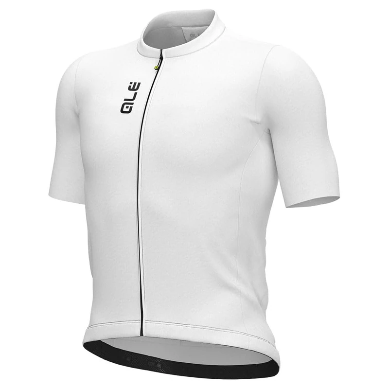 Alé Cycling Men's Pragma Colour Block Short Sleeve Cycling Jersey, White, XL