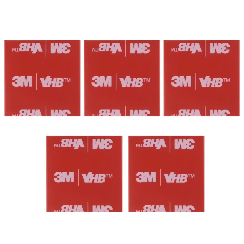 5 Pieces Double Sided Adhesive, Extra strong, Double Sided Adhesive Pads Compatible, Highly Durable, for Car, Home and Office, Square（30 x 30 mm）