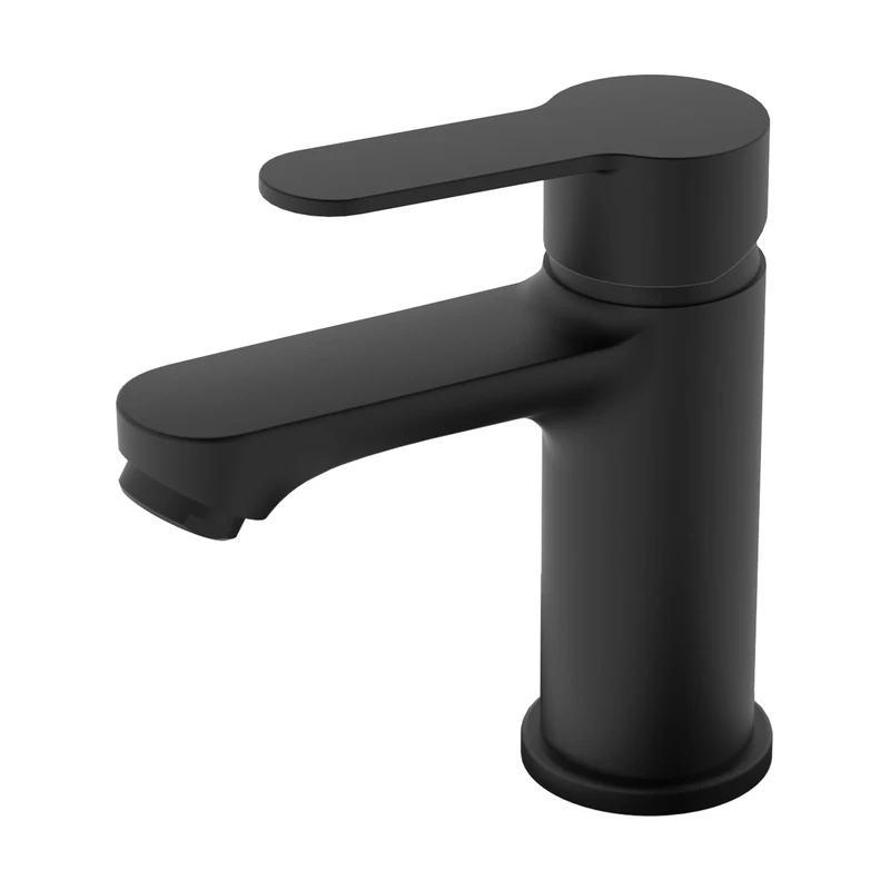 BELZ Modern Basin Mixer Tap – Bathroom Faucet with Dual Hot & Cold Controls Leak-Resistant Technology, Water-Efficient, and Rust-Resistant for Trendy Washrooms Black