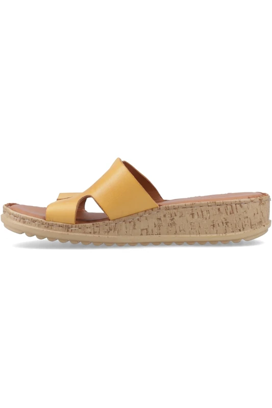 Hush Puppies Female Eloise Mule Sandal, Mustard, 5