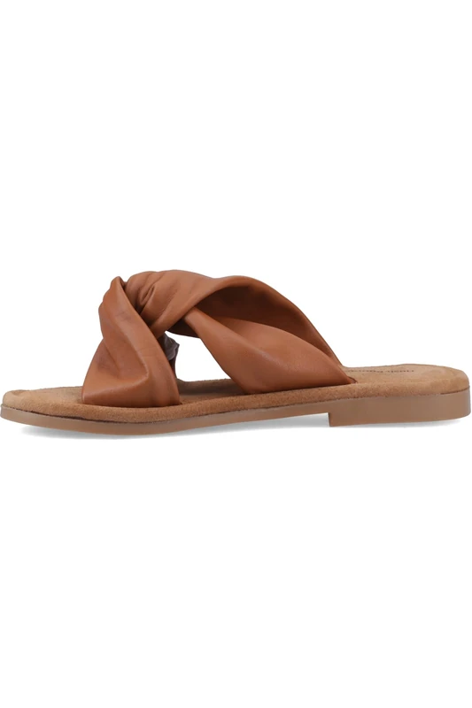 Hush Puppies Female Amy Wide Fit Sandal, Tan, 6