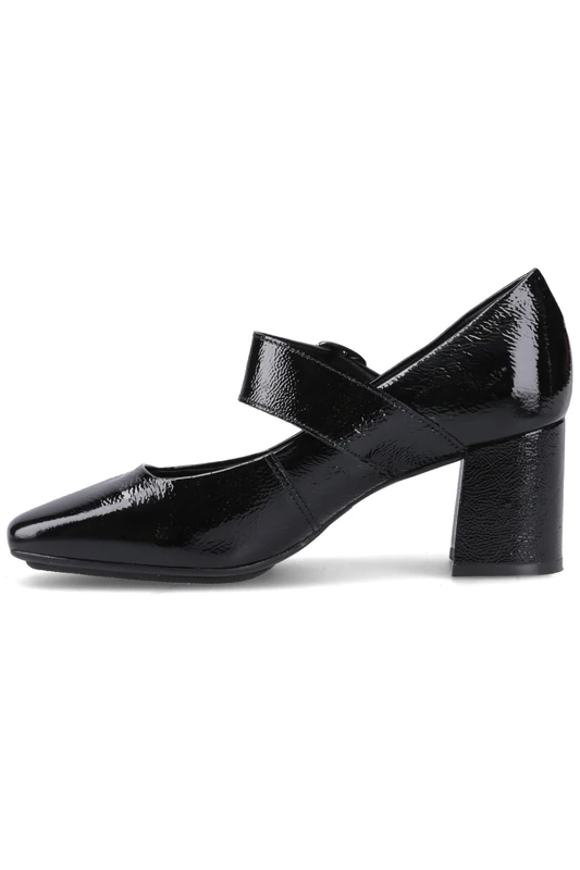 Hush Puppies Women's Celcilia Buckle Heel, Black, 6 UK