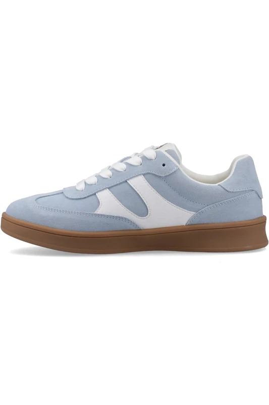 Hush Puppies Female Morgan Retro Sneaker, Blue, 6