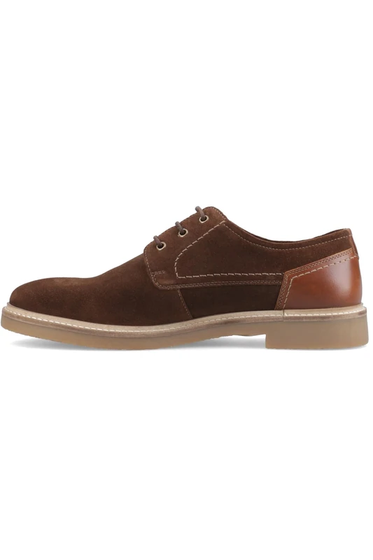 Hush Puppies Male Guy Lace Up, Brown, 9