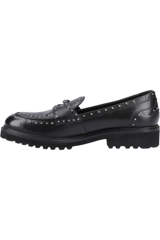 Hush Puppies Female Genie Stud Loafer, Black, 5 - Image 1
