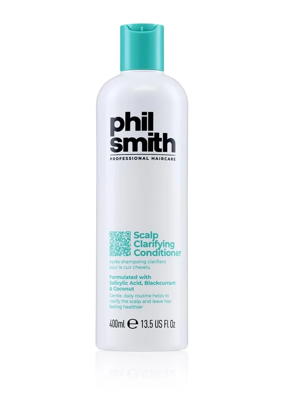 Phil Smith Professional Scalp Clarifying Shampoo - Deep Cleansing Shampoo with Salicylic Acid for Oily & Greasy Hair, Build-Up & Detox Care - 400ml