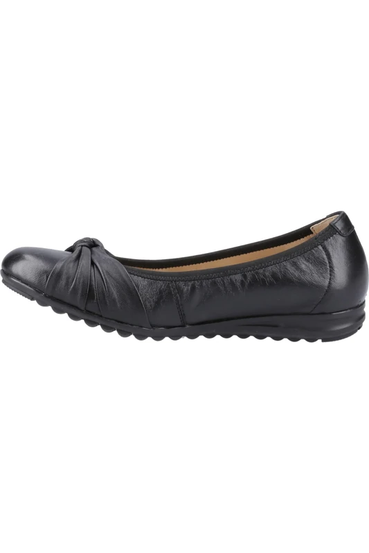 Hush Puppies Women's Lilith Knot Ballerina, Black, 3 UK