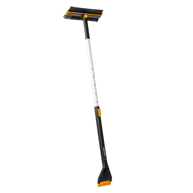 Fiskars Telescopic Car Snow Brush & Ice Scraper Rotating