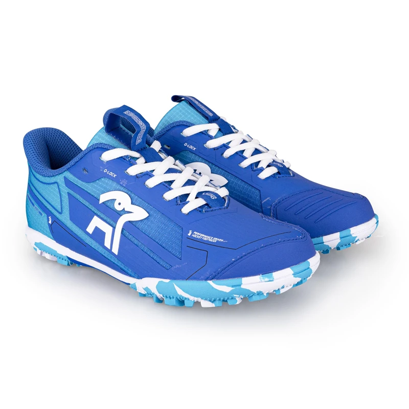 Kookaburra Orbit Junior Hockey Shoe – Size 2 | Blue | Lightweight with EVA Cushioning & High-Grip Multi-Surface Outsole