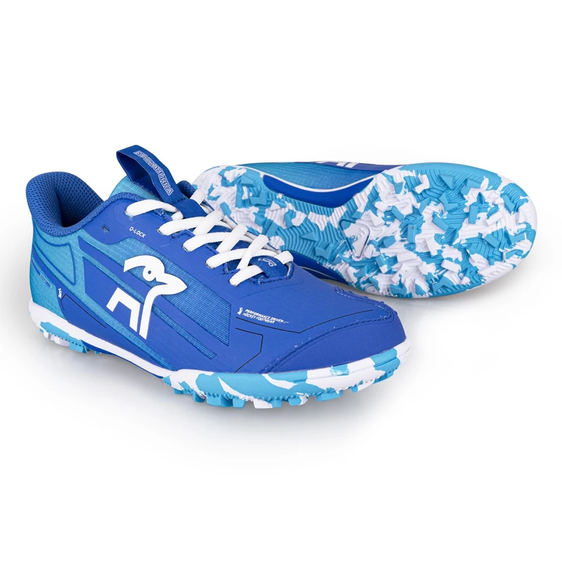Kookaburra Orbit Junior Hockey Shoe – Size 1 | Blue | Lightweight with EVA Cushioning & High-Grip Multi-Surface Outsole
