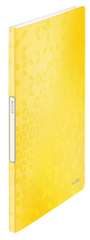 Leitz Wow 46310016 Display Book A4 Format Pack of 10 with 20 Transparent Pockets for 40 Sheets Yellow