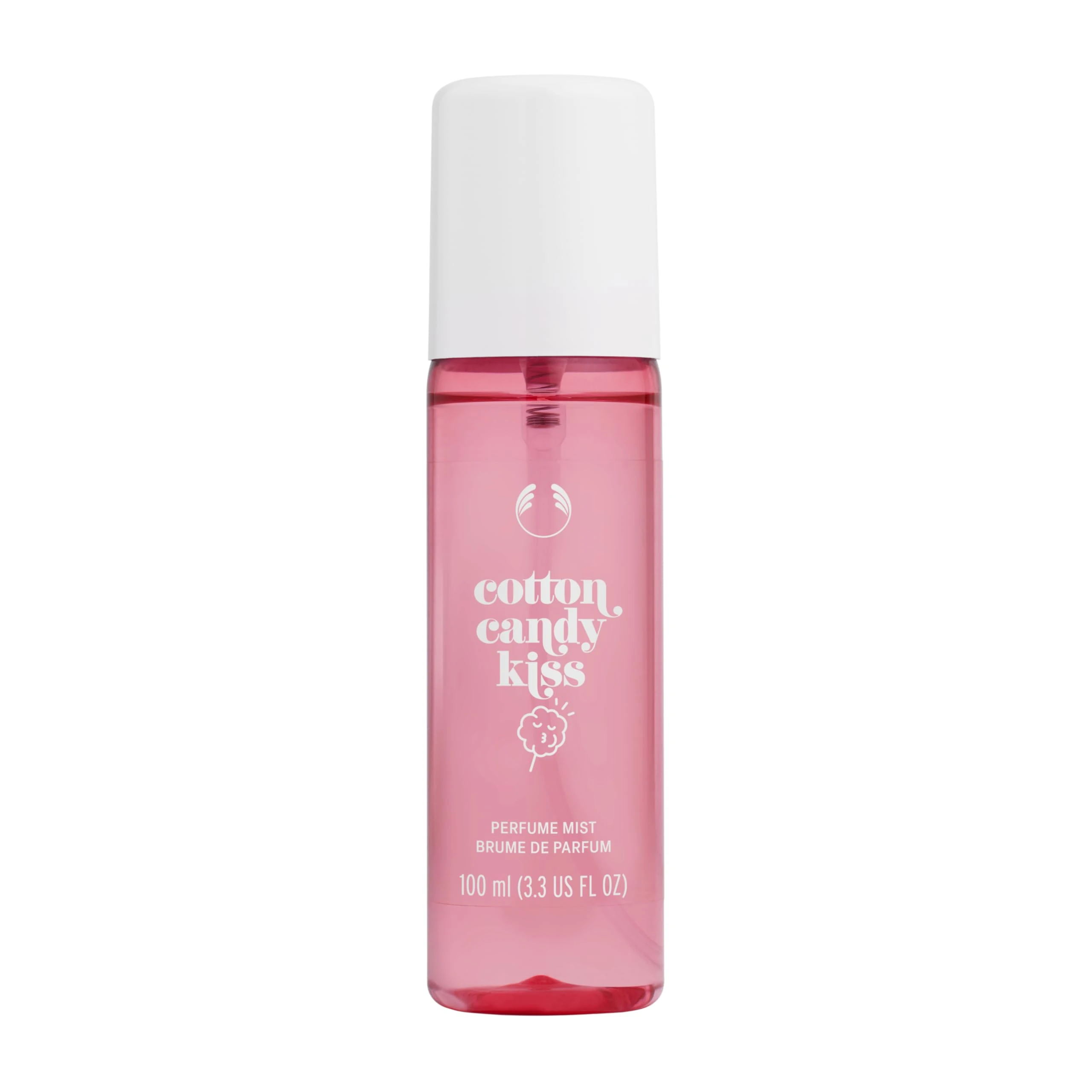 The Body Shop Cotton Candy Kiss Fragrance Mist (1x 100ml), Women’s Body Mist with Strawberry Bubble Gum, Vanilla Bourbon & Tonka Bean, Sweet Candy Floss Perfume Spray for Everyday Wear