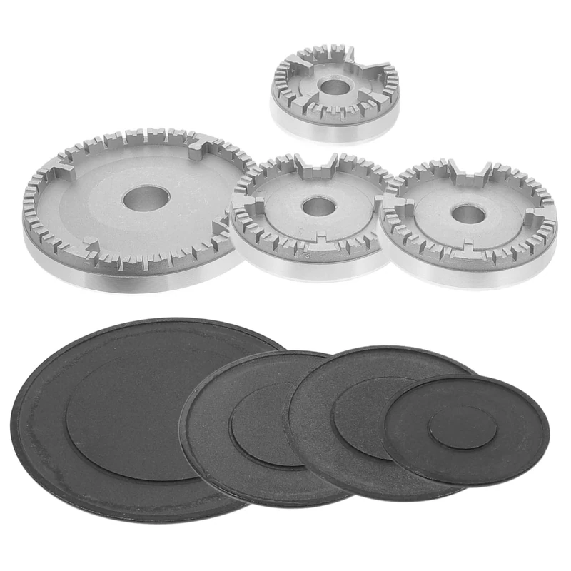 ADOCARN Gas Stove Burner Head Replacement Set Metal Household Kitchen Gas Cooker Burner Parts Universal Stove Head Suitable for Multi-use Cooking Appliances