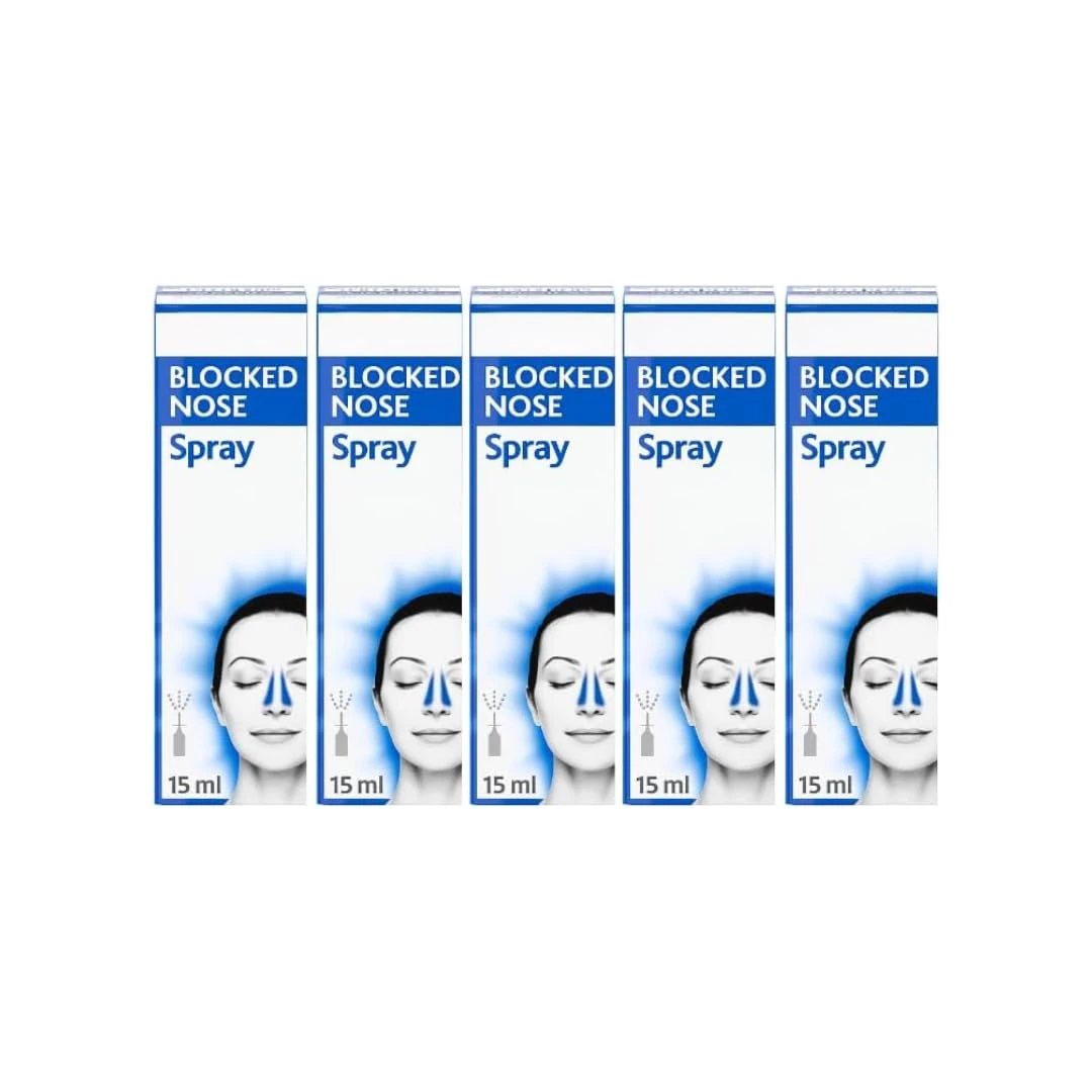 5 × 15ml Blocked Nose Spray – by BIG BRANDS DIRECT