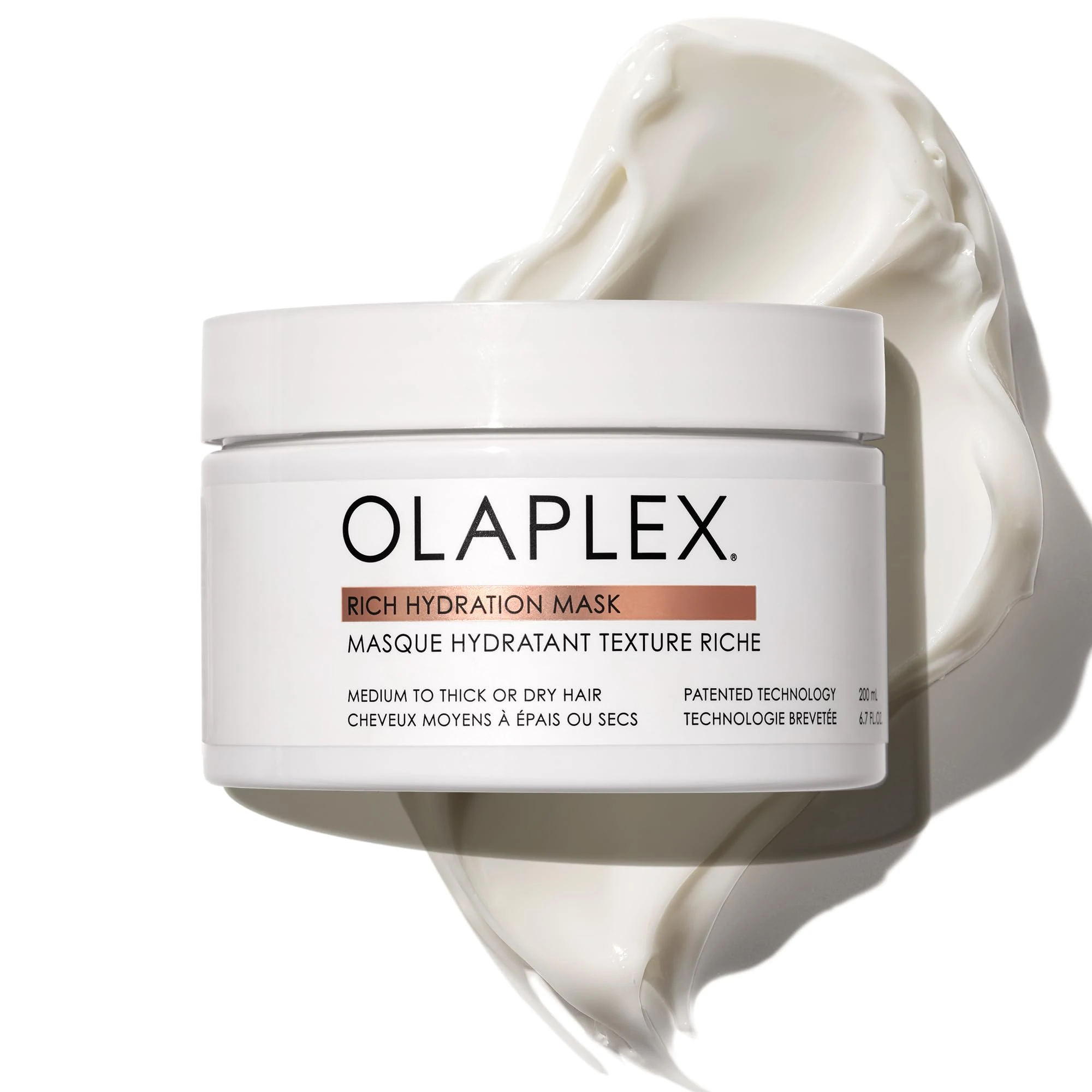 Olaplex Rich Hydration Mask, Cuticle-sealing mask to hydrate and control frizz for dry or medium-to-coarse hair