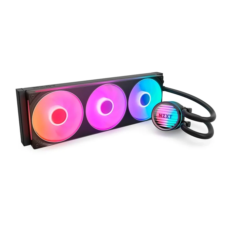 NZXT Kraken Core 360 RGB - AIO CPU Liquid Cooler - 360 mm Radiator - 360 mm Single-Frame Fan - Compatible with AMD® AM5/AM4 & Intel® LGA 1851/1700/1200/115X - Black