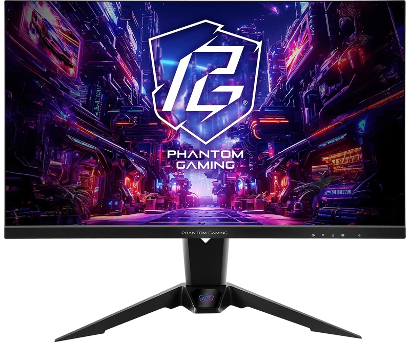 ASROCK PG27FFX2A, 27", FHD (1920 x 1080), 520Hz, 1000:1.1MS, 2HDMI+1DP, WiFi + 3USB3.2, WiFi, Speakers, Flat, Black - Image 1