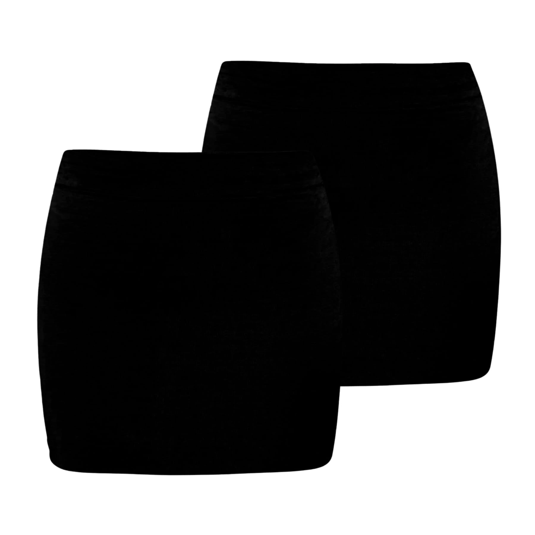 janisramone® Women's Mini Skirts, Elasticated Micro Skirt, Y2k Bodycon High Waist Mini Skirt, Plain Pencil Stretchy Sexy Skirt