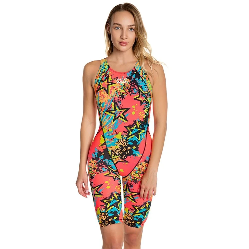 Madwave MW Revolt Open Back Competition Swimsuit 3XS Pink