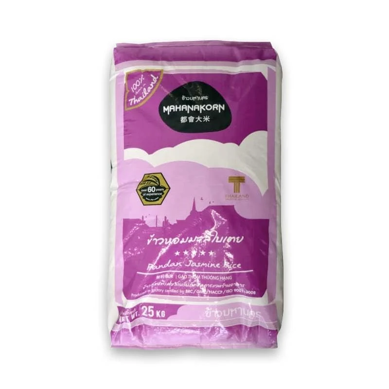 Mahanakorn Thai Jasmine Rice 25kg | Premium Thai Hom Mali Jasmine Rice | Fragrant Long-Grain Rice | Gluten-Free | Vegan