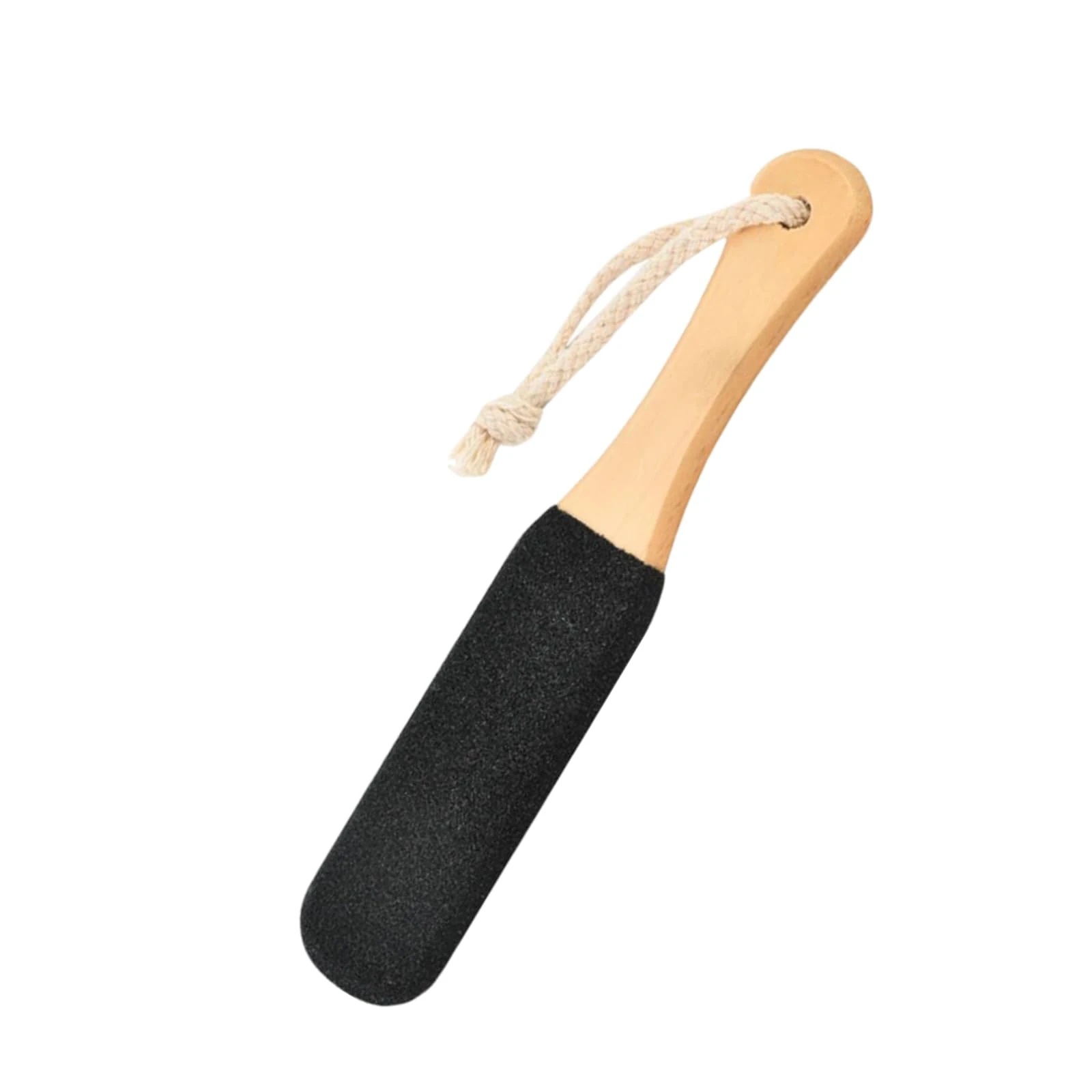 1 PCS Foot Scrubber Hard Skin, Foot File & Pumice Stone Pedicure Rasp - Ergonomic Wooden Handle，Foot Pumice Stone for feet,Removing Hard Dead Skin, Calluses & Cracked Heels (Black)