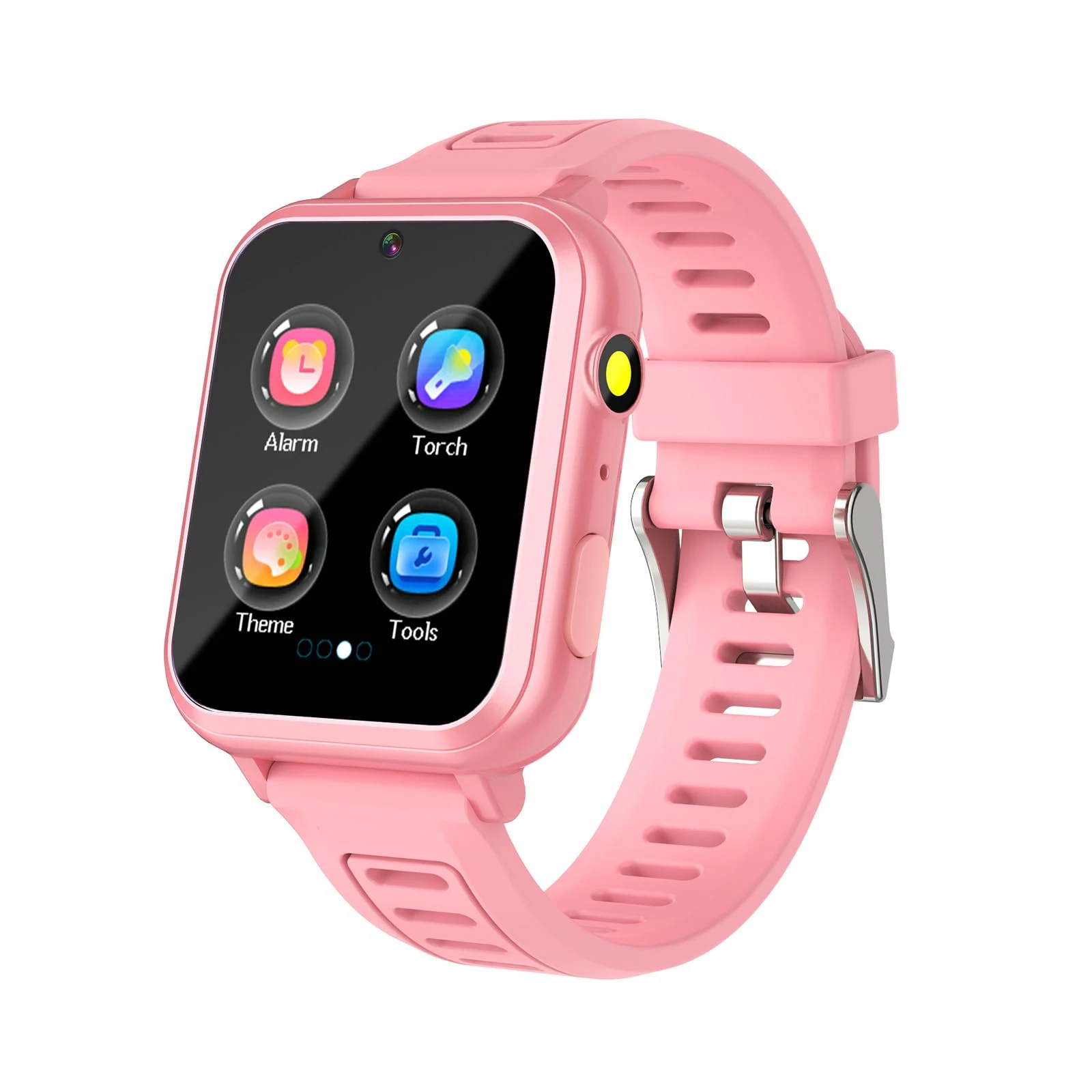 PROTKPETS Smart Watch for Kids, Game Watch with 39 educational games, HD camera, Habit tracking, Music, Alarm Clock, Calculator, Calendar, Flashlight, suitable for children's toys aged 3-12(Pink)