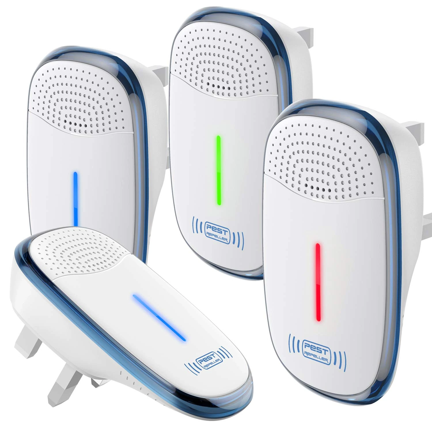 Ultrasonic Pest Repeller, 4 Packs, 2025 Upgraded Electronic Indoor Plug in for Insects, Mice,Ant, Mosquito, Spider, Rodent, Roach, Mosquito Repellent for Children and Pets' Safe [White]