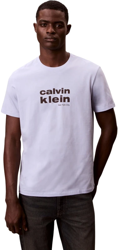 Calvin Klein Men's SS 30S WHSL CKJ Jersey Graphic T LV04RE821G, Purple, XXL - Image 1