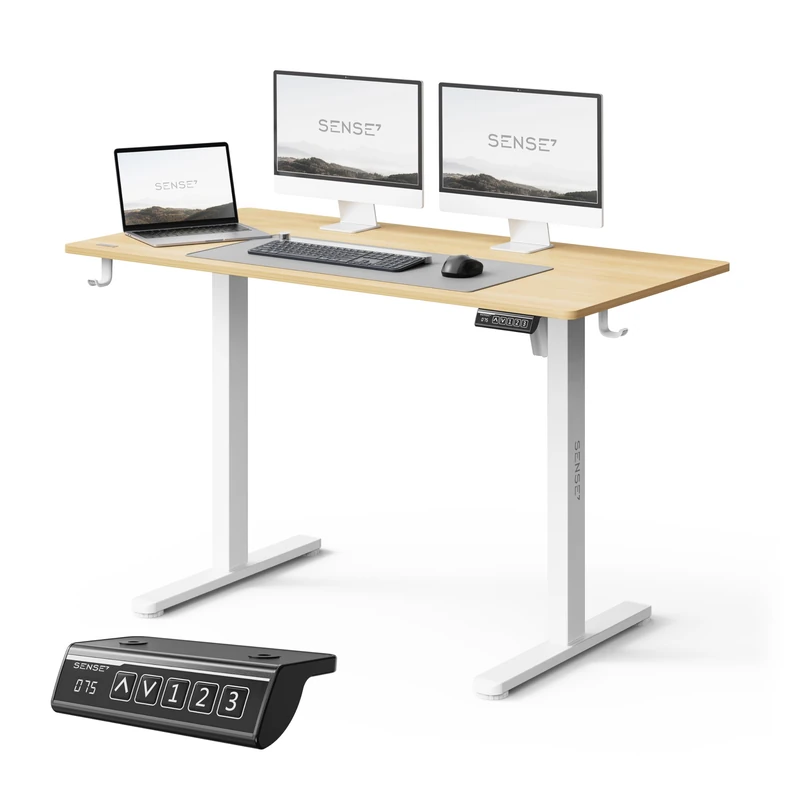 SENSE7 Nojo Light Electric Desk 120x60cm - Adjustable Height