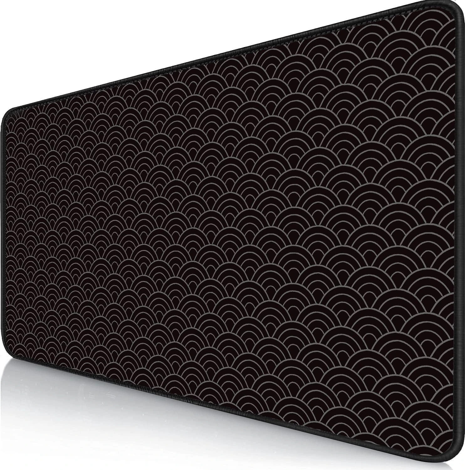 Gaming Mouse Mat XXL Large Mouse Mat with Stitched Edges Waterproof and Non-Slip Improves Precision and Speed for PC, MacBook (Waves, 900 x 400 mm)