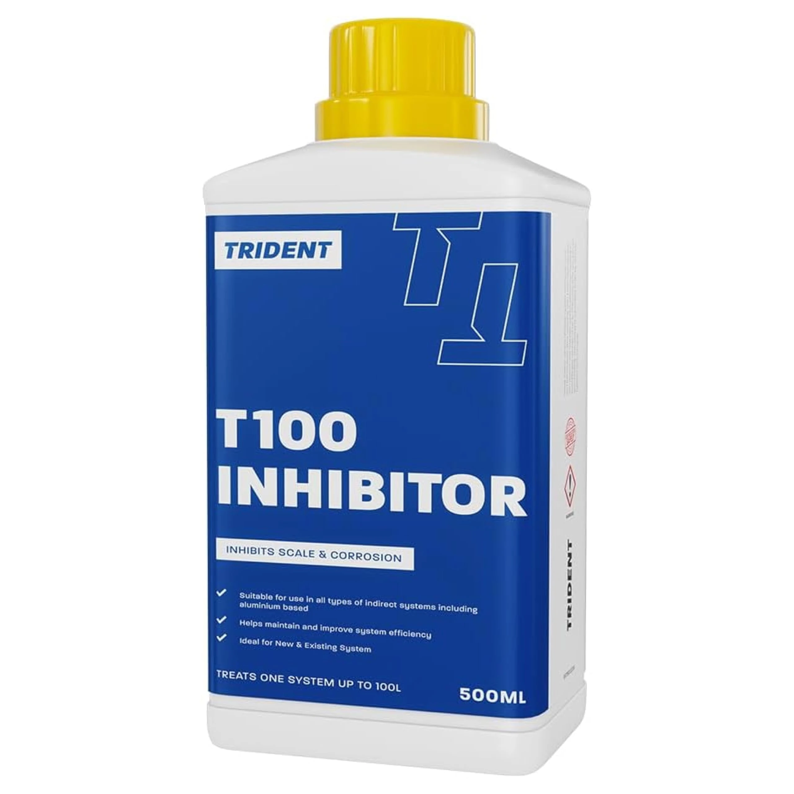 Trident - Central Heating Inhibitor - Protection Against Corrosion & Limescale - Reduces Boiler Noise - Enhances System Efficiency - 10 Pack of 500ml