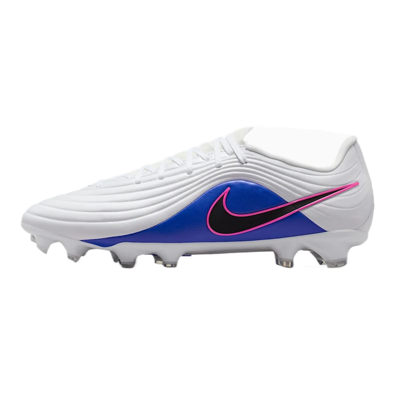 Nike Men's Tiempo Maestro Academy FG/MG Football Shoes, White/Black/Racer Blue/Pink Bl, 8.5