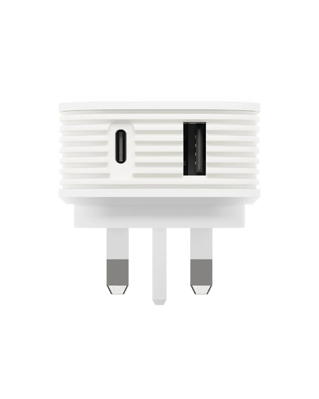 Juice 65W Dual Port GaN Fast Charger - USB-C & USB-A White