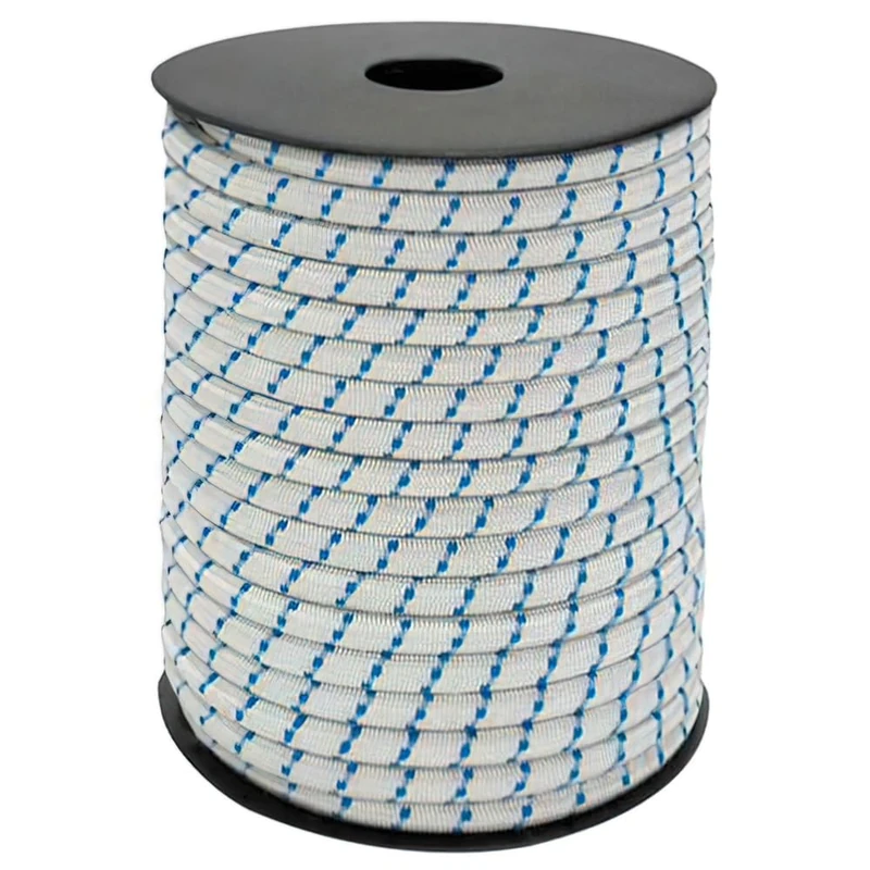 Bungee Cord, 6 mm Lined Cord, 100 m Roll Ideal for Various Hardware and Craft Applications - Image 1