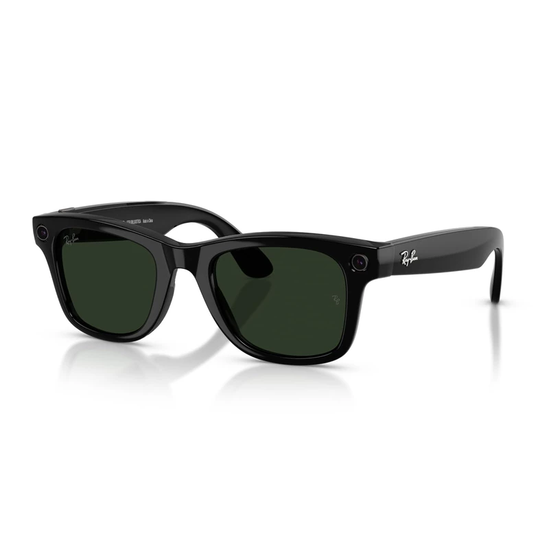 Ray-Ban Meta (Gen 2), Wayfarer Large, Shiny Black, Transitions® Graphite Green Lenses