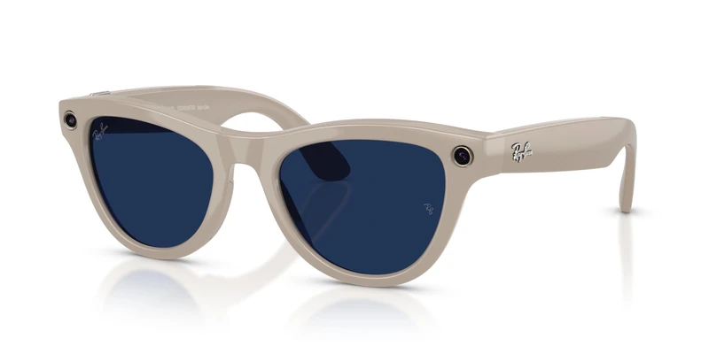 Ray-Ban Meta (Gen 2), Skyler, Shiny Chalky Grey, Transitions® Sapphire Lenses