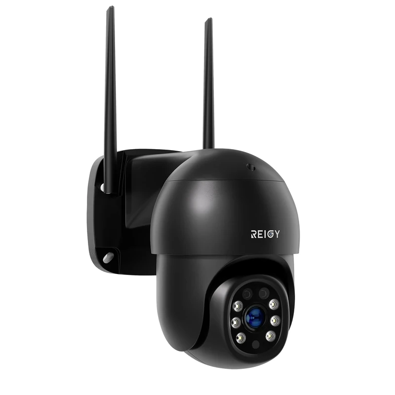 REIGY 8MP WIFI Security Camera Outdoor 360°, 2160P PT CCTV Camera Indoor, Home Surveillance IP Camera Auto Tracking, Motion Detection 2-Way Audio Remote Monitor Waterproof Colorful Night Vision