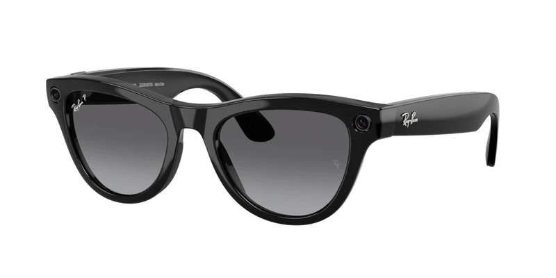 Ray-Ban Meta (Gen 2), Skyler, Shiny Black, Polar Gradient Graphite Lenses