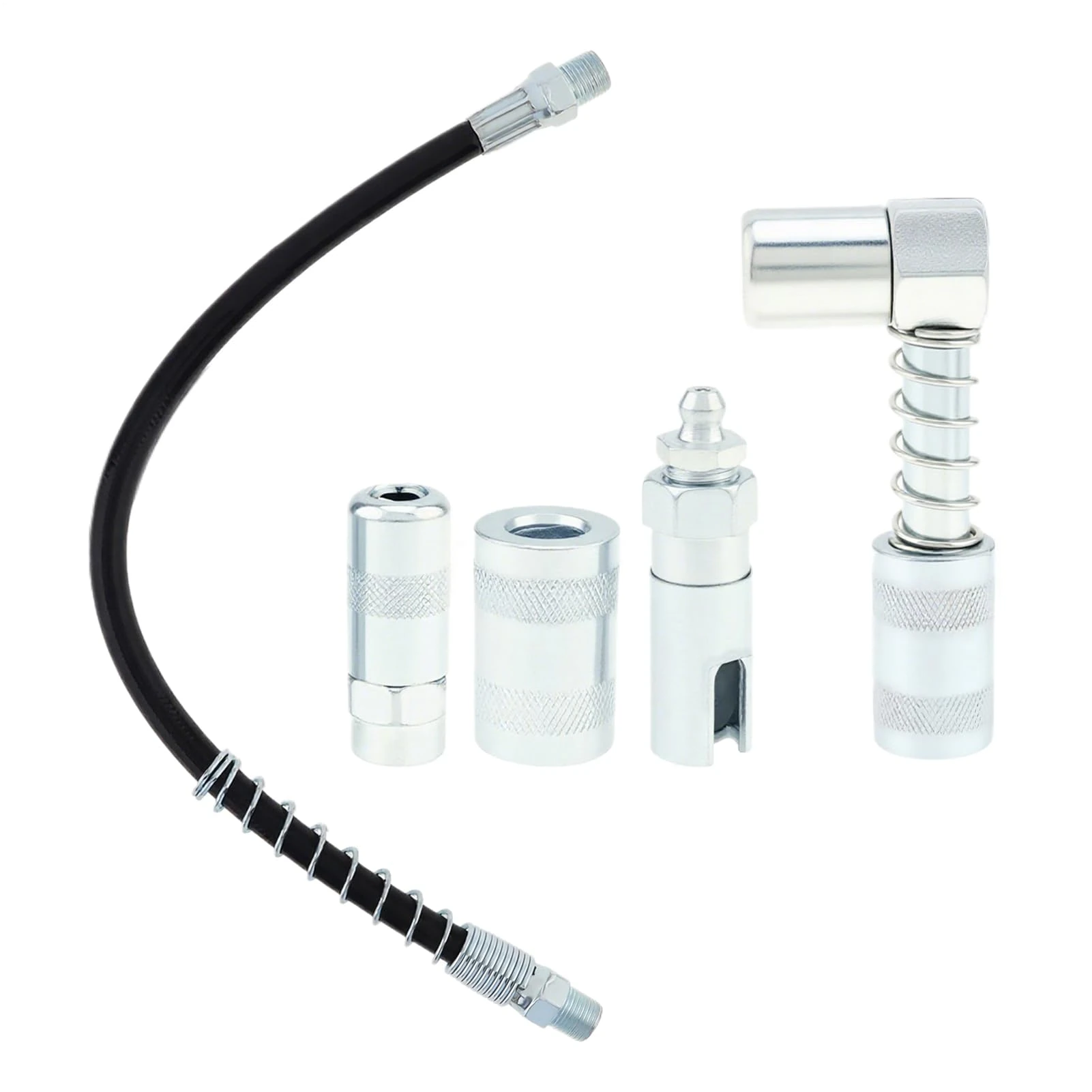 Mwqpgyh Grease Sprayer Grease Nipple Set, Quick Coupling Hose Extension for Lubrication, Heavy Duty Equipment for Industrial Machines, Car Workshop