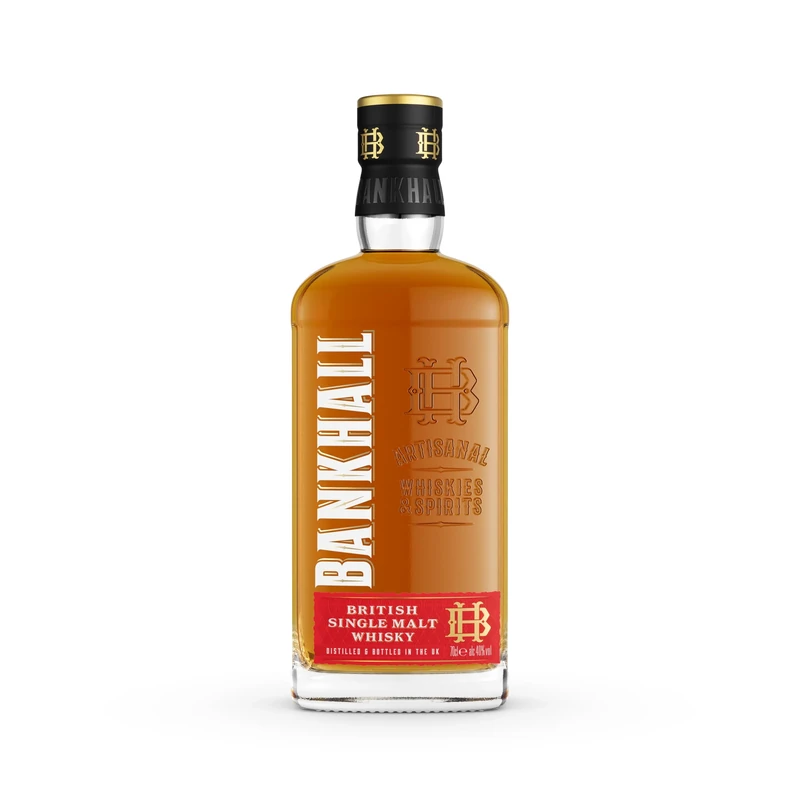 Bankhall Single Malt Whisky 1L | 40% | Aged in Bourbon oak and new oak casks | Sweet vanilla with smooth oaky spice