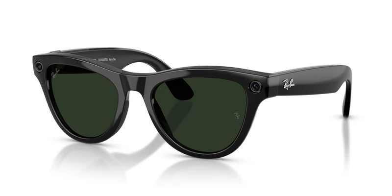 Ray-Ban Meta (Gen 2), Skyler, Shiny Black, Transitions® Graphite Green Lenses