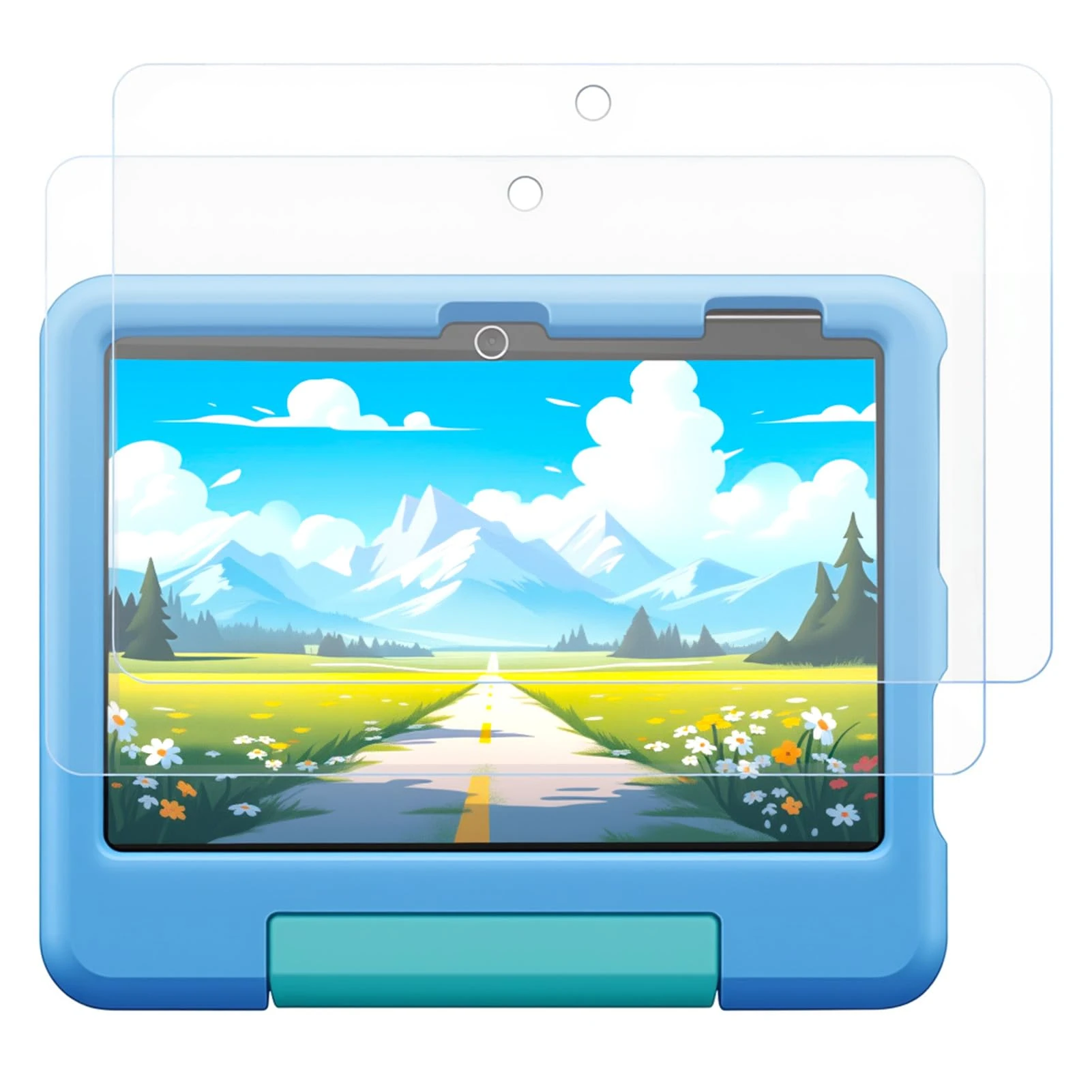 OddMart 2PCS Screen Protector for Fire HD 8 Kids Pro 2024, 8 Inch Tablet Tempered Glass Film 9H Hardness Ultra Clear Anti-Scratches Bubble free Anti-Fingerprint